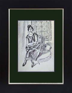 Henri Matisse color plate lithograph after Henri Matisse: Henri Matisse Lithograph after Henri Matisse from 1968. Approx 24x20 inches. Professionally framed. Includes certificate.