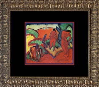 Karl Schmidt-Rottluff Color Plate 1957 Lithograph