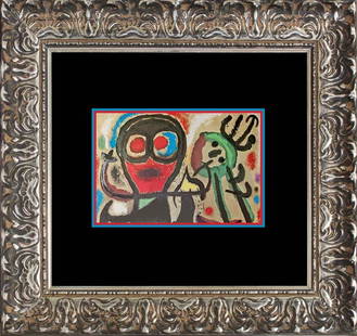Joan Miro Color Plate Lithograph 1968: Joan Miro Lithograph 1968. Approx 18x24 inches. Includes Certificate of Authenticity. Professionally framed.