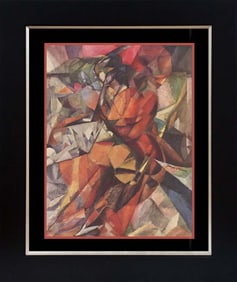 Jacque Villon Color Plate Lithograph Villon Abstract