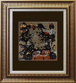 Jackson Pollock color plate lithograph after Pollock Abstract
