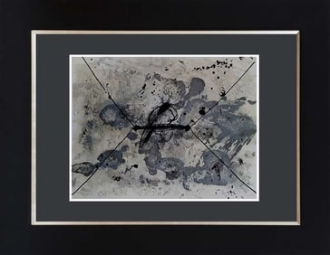 Antoni Tapies color plate lithograph after Tapies