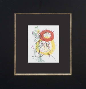 Joan Miro Color Plate Lithograph after Miro from 1969: Joan Miro color Plate Lithograph from 1979. Approx 24x20 inches. Professionally framed. Includes certificate.