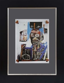 Jean Michel Basquiat color plate lithograph after Basquiat