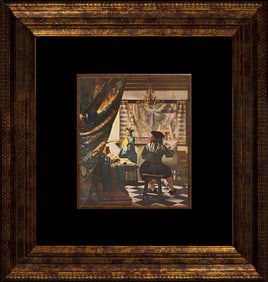 Vermeer Color Plate Lithograph after Vermeer The Artist in his Studio from 1957
