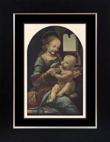 Madonna and child color plate Lithograph