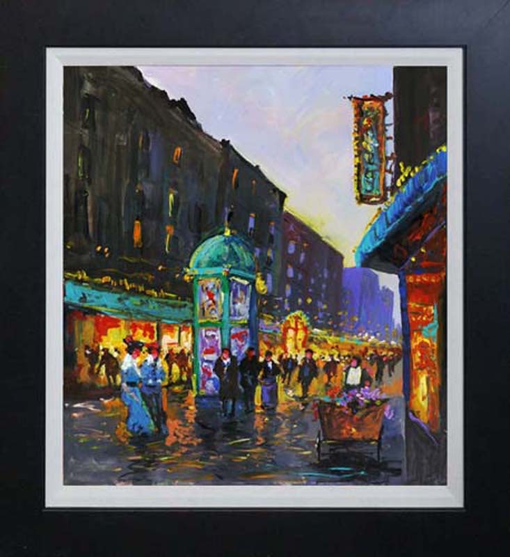 Michael Schofield Hand embellished oil on canvas: Michael Schofield Hand embellished oil on canvas Hand signed by the artist. One of a kind original. Approx 20x24 image. Includes certificate Custom framed. This work was purchased directly from the ar