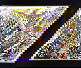 Original Mixed Media on canvas by Gino Perez