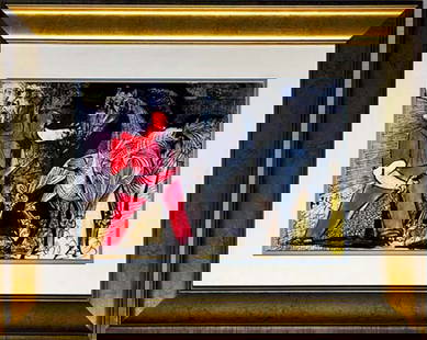 Pablo Picasso Color Plate Lithograph: Pablo Picasso Bullfight from 1961 Lithograph Custom framed Approx 20x24 inches Mourlot Press Paris France from 1961. Includes certificate of authenticity.