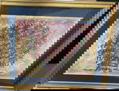 William Verdult original on paper 21 x 27 image: William Verdult original on paper 21 x 27 inches image size Hand signed one of kind original Custom framed and includes certificate 1996