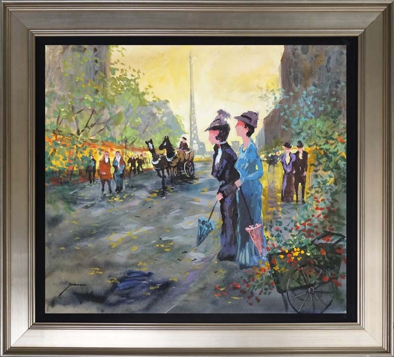 Michael Schofield Original on canvas: Michael Schofield Original on canvas. Hand signed by the artist. Approx 16 x 20 image. Includes certificate. Custom framed. This work was purchased directly from the artist.