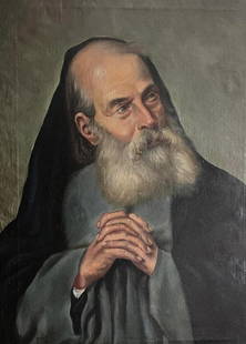 Artist: Anonymous Title: Portrait of an Elderly Man Technique: Oil on canvas: Artist: AnonymousTitle: Portrait of an Elderly ManTechnique: Oil on canvas Measurements: 44 x 34 cm.Provenance: Private collection