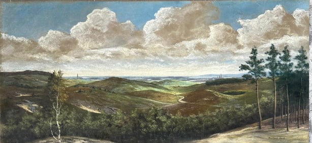 Artist: Rockwell Kent (signed in the lower right corner). Pastel on board