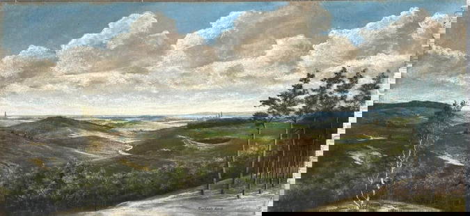 Artist: Rockwell Kent (signed in the lower right corner). Pastel on board: Artist: Rockwell Kent (signed in the lower right corner).Technique: Pastel on boardMeasurements: 99 x 47 cmTitle: LandscapeProvenance: Private Collection p