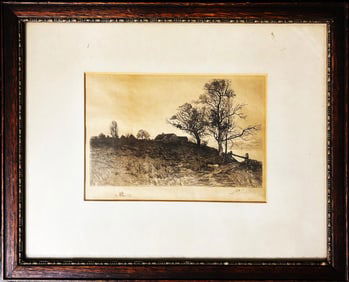 1800s Signed original with Original Frame