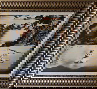 Salvador Dali Apparition of Face Limited Edition: Salvador Dali Apparition of Face Limited Edition Lithograph. The signature is in the plate. Professionally framed. Includes Certificate of Authenticity. Approx. 30x34 inches.