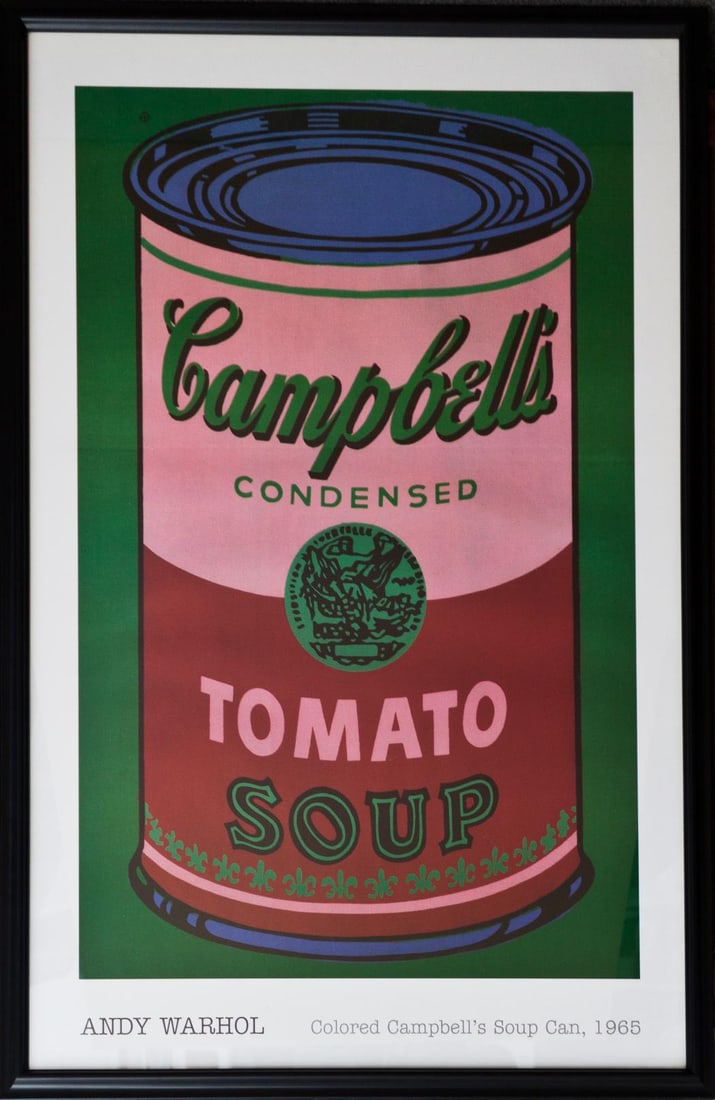 Andy Warhol Lithograph: Andy Warhol Lithograph Approx 28x38 inches Custom framed.