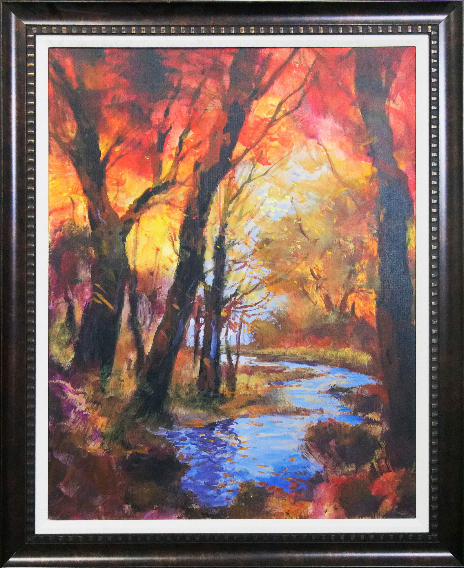 Michael Schofield Original canvas Landscape: by Michael Schofield Original on canvas. Hand signed by the artist. Approx 30 x40 inches. One-of-a-kind original. Includes certificate Custom framed. This work was purchased directly from the artist.