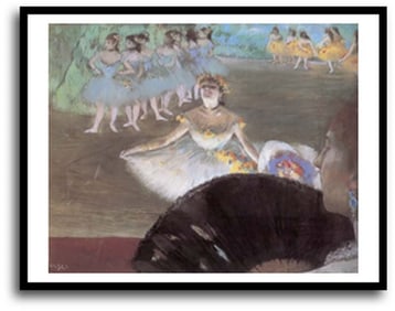 Edgar Degas color plate lithograph