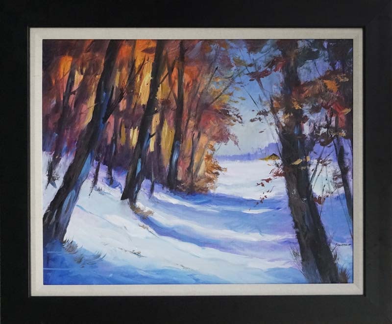 Michael Schofield Original on canvas landscape: Michael Schofield Original on canvas. Approx 40x30 inches. One-of-a-kind original. Hand signed by the artist. Includes certificate of authenticity. This work was purchased directly from the artist.