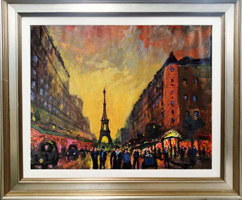 Original on canvas by Michael Schofield: Original on canvas by Michael Schofield Includes certificate and is custom framed. Hand signed by the artist.20 x 16 inches Image Approx. This work was purchased directly from the artist. Custom frame