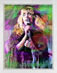 Stevie Nicks Original mixed media on canvas David Lloyd Glover