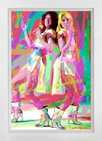 Abba Mixed Media Original on canvas David Lloyd Glover