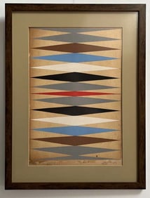 Ivan Serpa  ESTUDO GEOMÉTRICO  1954  Gouache on board  Signed and dated on lower right and on verso