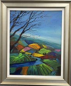 Original oil on canvas by Michael   Schofield Landscape