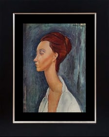 Modigliani color Plate Lithograph after Modigliani from 1967