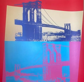 Andy Warhol Serigraph Screenprint Brooklyn Bridge 1983