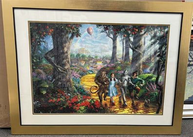 Wizard of Oz Original lithograph by Thomas Kinkade Limited First Edition  Follow the Yellow Brick
