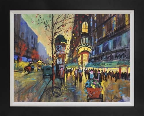 Michael Schofield Original on canvas: Michael Schofield Original on canvas. Hand signed by the artist. Approx 18 x 20 image. One of a kind original. Includes certificate. Custom framed. This work was purchased directly from the artist.