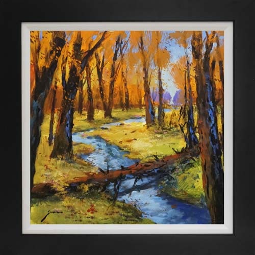 Original Landscape on canvas Michael Schofield: Original abstract on canvas One of a kind original Hand signed by the artist. Approx 24 x 24 image. Custom framed and includes certificate. This work was purchased directly from the artist.