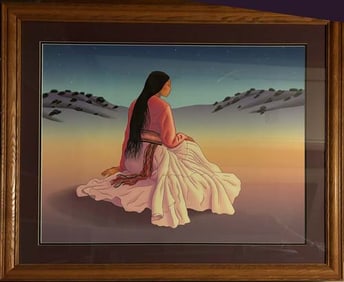R. C. Gorman Limited Edition Serigraph Hand signed and numbered and framed