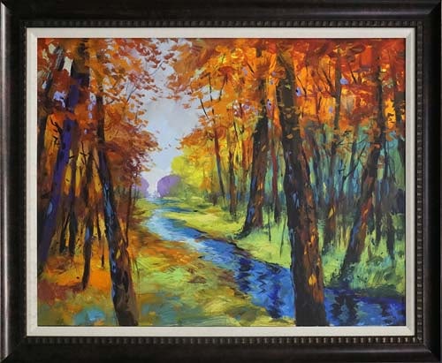 Michael Schofield original on canvas mmo: Michael Schofield Original on Canvas. Hand signed by the artist. Approx 40x30 image size inches. One-of-a-kind original. Includes certificate Custom framed. This work was purchased directly from the a