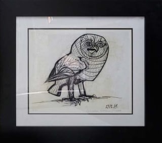Pablo Picasso Limited Edition Owl  Collection Domaine Picasso