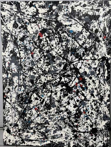 Original Absract on canvas by Michael Schofield: Original Absract on canvas by Michael Schofield Hand signed by the artist. One of a kind original. Includes certificate of authenticity Approx 40x30 inches image size.