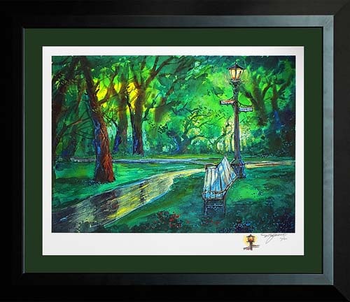 Michael Schofield Limited Edition with Remarque on paper landscape: Michael Schofield Limited Edition with Remarque Surreal Forrest. Approx. 30 x 40 inches on paper. Hand signed and numbered by the artist. Includes certificate of authenticity. This work was purchased