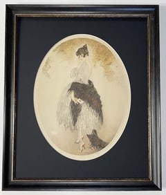 Lousi Icart Colored Etching
