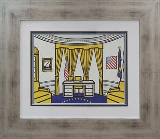 Roy Lichtenstein Color Plate Lithograph from 1992