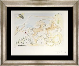 Salvador Dali Limited Edition Original Lithograph Fables Hand signed and numbered (Le Bestiare de la