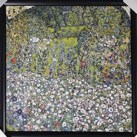 Gustav Klimt on canvas after Klimt  32x32 approx