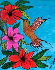 Original Mixed media on canvas by Ana Salazar