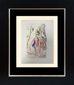Salvador Dali 1964 Original Wood Block Divine Comedy