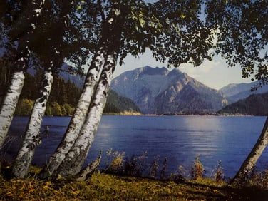 Lithograph from 1956 landscape