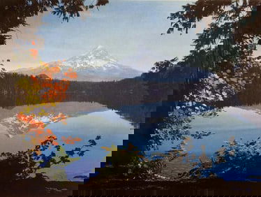 Lithograph from 1956  landscape