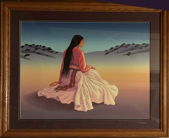 R. C. Gorman Limited Edition Serigraph Hand signed and numbered and framed