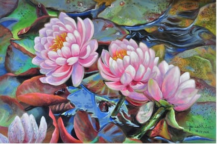 Julia Kim original oil on canvas