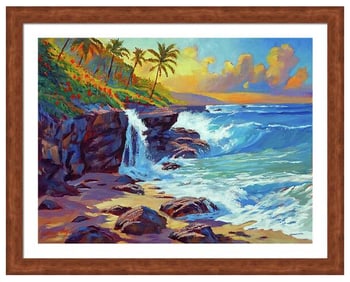 Original mixed media on canvas by David Lloyd Glover Hawaii